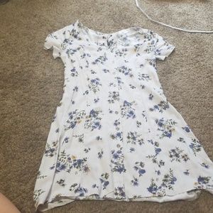Floral Button Up Mini Dress Tillys